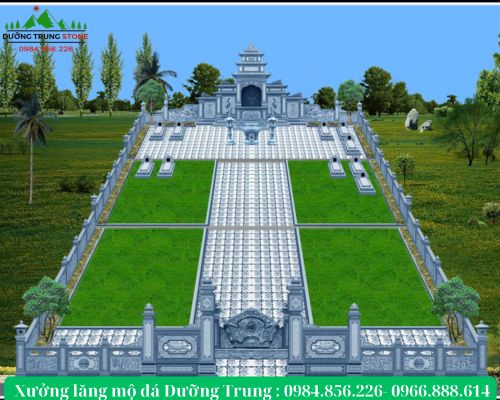 Bản vẽ 3D khu lăng mộ 05